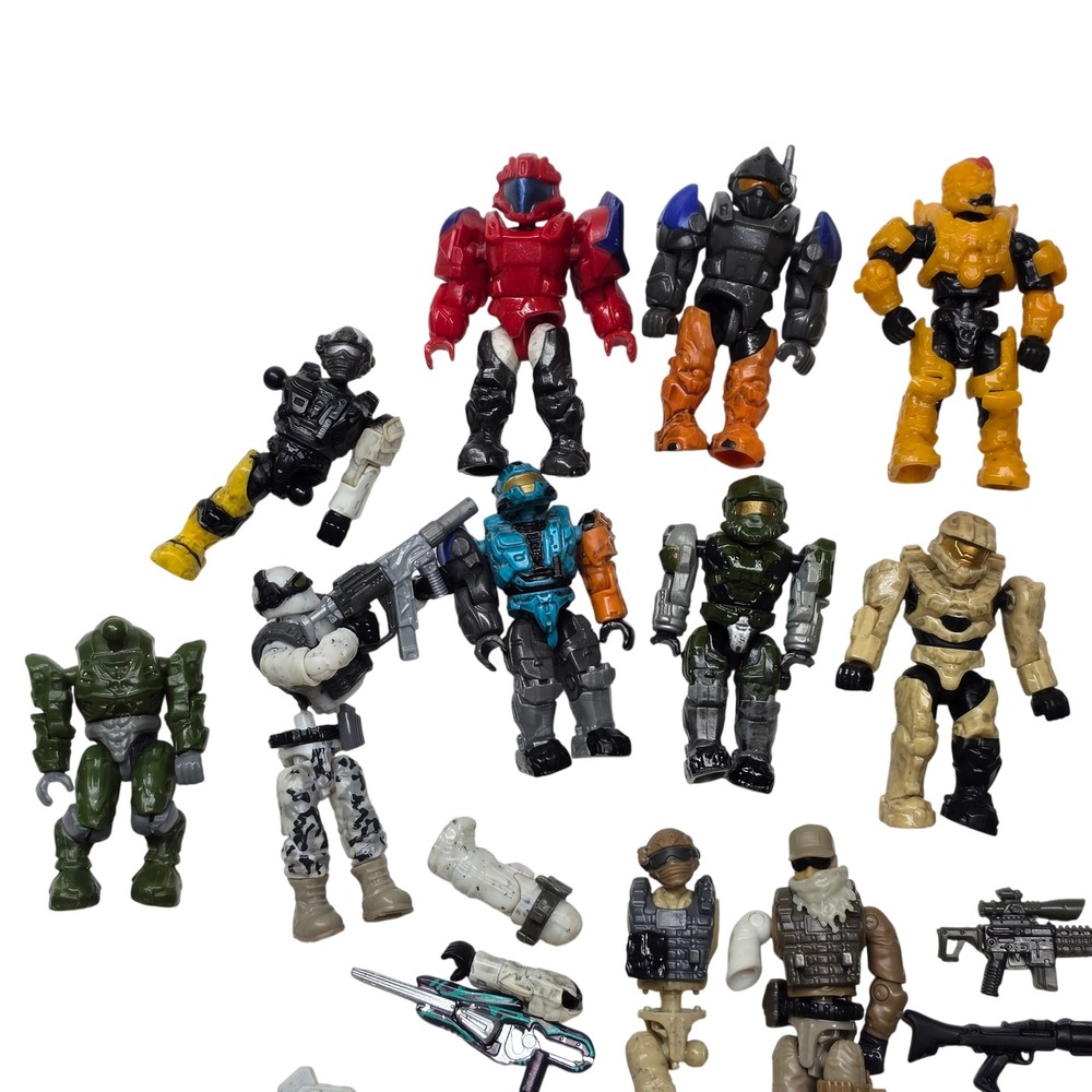 Mega Bloks Halo Call of Duty Mini Figure Lot Weapons Accessories SpartansSoldier - Picture 6 of 7